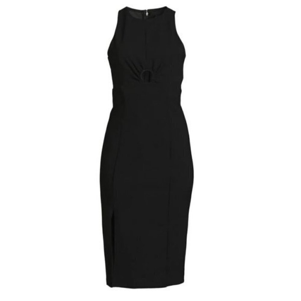 NWT RACHEL RACHEL ROY Women's Riley Keyhole Front Side Slit Midi Dress - Picture 4 of 6